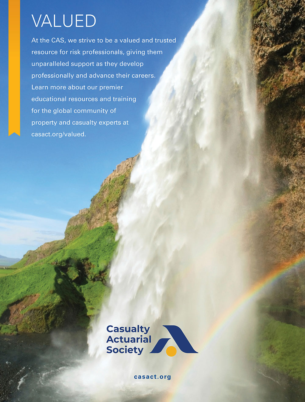 Casualty Actuarial Society Valued Advertisement
