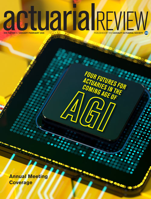 Actuarial Review January/February 2026 Cover