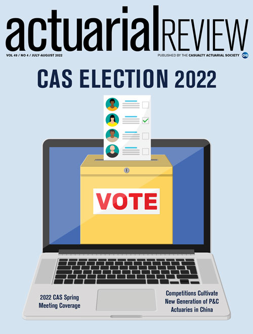 Actuarial Review July/August 2022 Cover