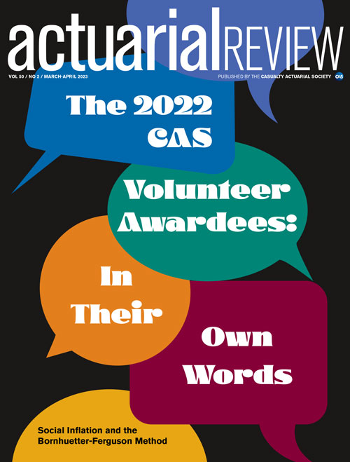Actuarial Review March/April 2023 Cover